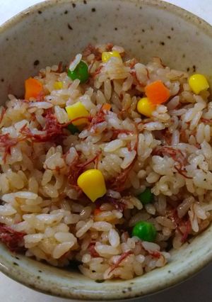 コンビーフ炊き込みご飯-レシピのメイン写真