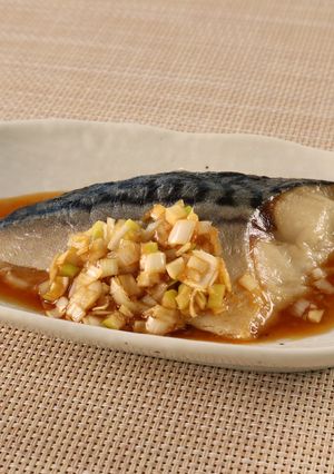 介護食　ねぎたっぷりやわらかさばの塩焼き-レシピのメイン写真