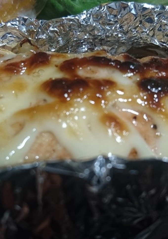 ホイル乗せ♪鮭のマヨネーズ焼き-レシピのメイン写真