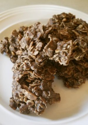焼かないチョコレートオートミールクッキー-レシピのメイン写真