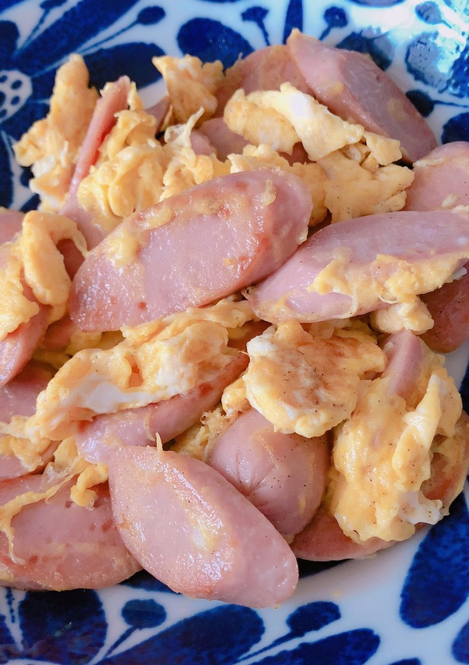 お弁当にも☆魚肉ソーセージと卵の簡単炒め-レシピのメイン写真