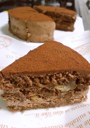白玉粉!!スポンジで♡生チョコケーキ♡-レシピのメイン写真
