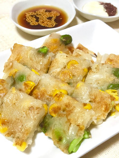 枝豆ととうもろこしのチヂミ-レシピのメイン写真