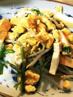 ニラ卵もやし厚揚げあんかけ-レシピのメイン写真