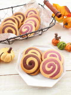 ハロウィンに♪ぐるぐるクッキー-レシピのメイン写真