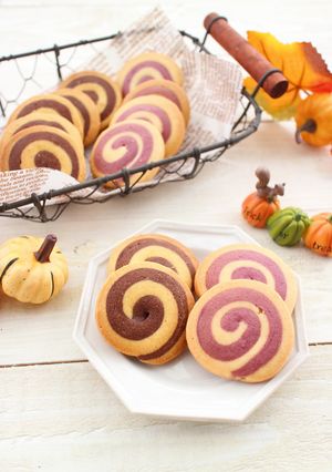 ハロウィンに♪ぐるぐるクッキー-レシピのメイン写真