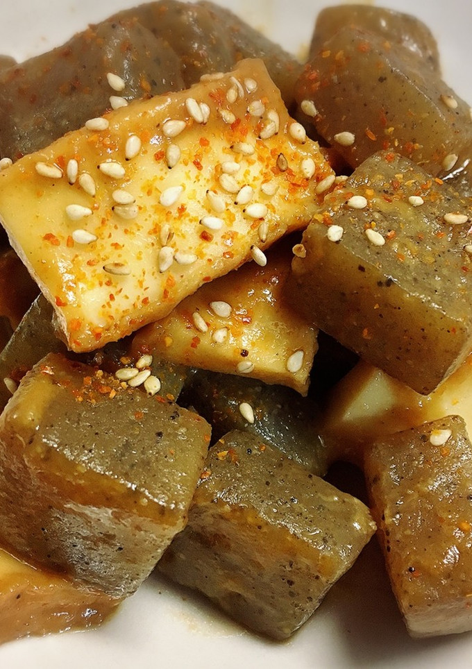 こんにゃくと厚揚げの味噌炒め-レシピのメイン写真