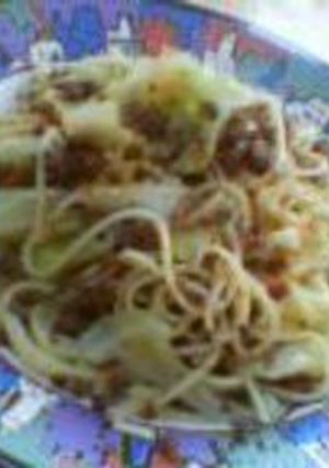 キャベツと肉味噌のパスタ-レシピのメイン写真