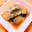 簡単・秋ナス揚げて麺つゆのおひたしなり。
