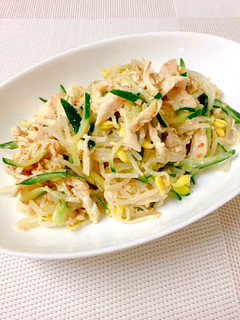 豆もやしのカンタン棒棒鶏-レシピのメイン写真