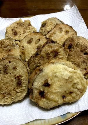 絶品！！大好きなれんこんのはさみ揚げ-レシピのメイン写真