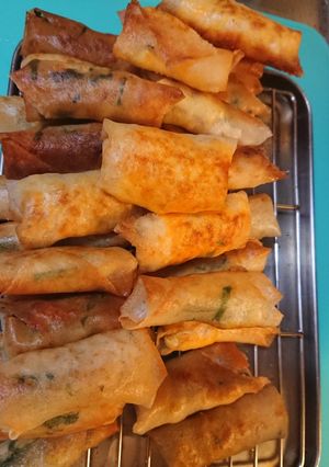 セブンサラダチキンで春巻き-レシピのメイン写真