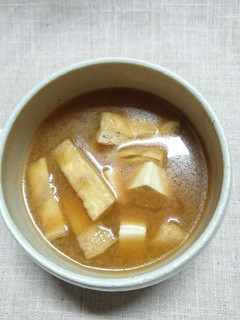 京揚げと豆腐のお味噌汁-レシピのメイン写真