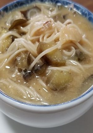 シモフリシメジ、茄子、そうめんの煮物-レシピのメイン写真