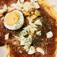 レトルトパスタの具☆ゆで玉子&チーズ
