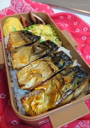 のっけ弁当（塩さば）-レシピのメイン写真