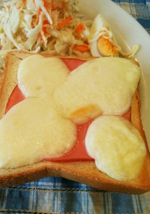 簡単!カチョカバロのトースト-レシピのメイン写真