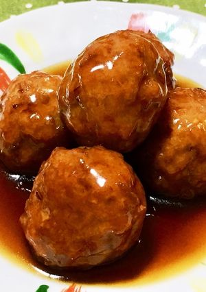 定番　やわらか肉団子の甘酢あんかけ-レシピのメイン写真