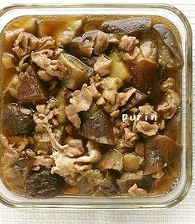 麺つゆで！豚肉となすのくたくた煮-レシピのメイン写真