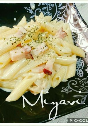 おかずにも♡ベーコン醤油クリームペンネ♡-レシピのメイン写真