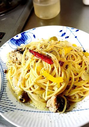 サバ缶ペペロン アーリオオーリオ！-レシピのメイン写真