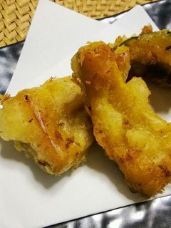 ひと手間かけたかぼちゃ天ぷら♪-レシピのメイン写真