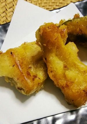 ひと手間かけたかぼちゃ天ぷら♪-レシピのメイン写真