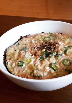 ツナ☆ネギ☆オクラのふわふわ丼-レシピのメイン写真