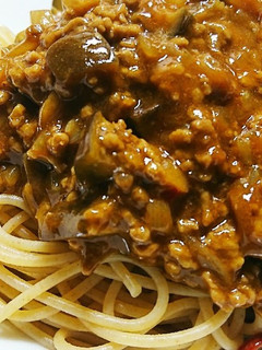簡単!なすのピリ辛ミートパスタ-レシピのメイン写真