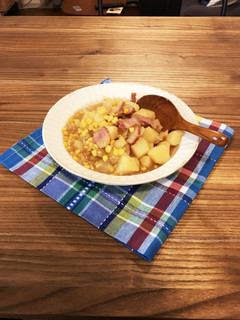 じゃがいもとうもろこしの醤油バター煮-レシピのメイン写真