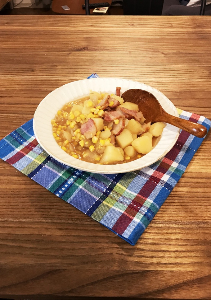 じゃがいもとうもろこしの醤油バター煮-レシピのメイン写真