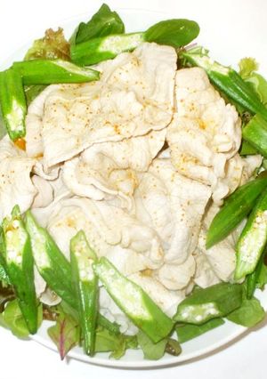 豚シャブ♪簡単ピリ辛しょうゆ味タレサラダ-レシピのメイン写真