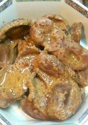 砂肝の焼酎煮マスタードソース-レシピのメイン写真