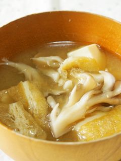 舞茸と豆腐の味噌汁♪-レシピのメイン写真