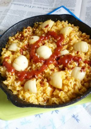 プチにんにく炒飯アラビアータ-レシピのメイン写真