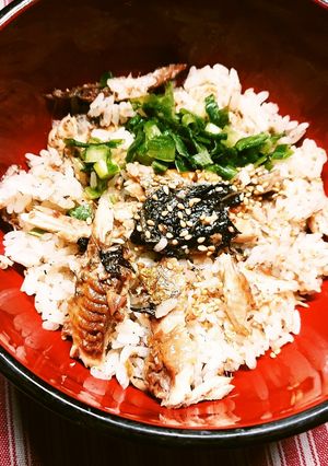 簡単！白だしDE秋刀魚の炊き込みご飯♪-レシピのメイン写真