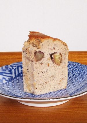 栗のシフォンケーキ-レシピのメイン写真