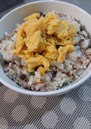 簡単☆さば缶で甘酢生姜と水菜の混ぜご飯-レシピのメイン写真