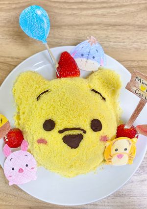 プーさんケーキ⭐︎ドームケーキ-レシピのメイン写真