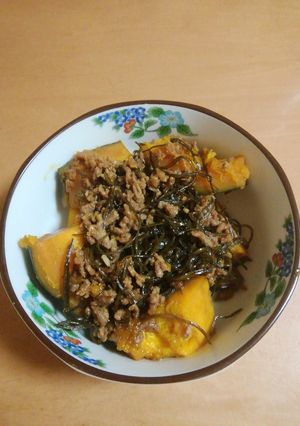 かぼちゃと切り昆布の煮物♪-レシピのメイン写真