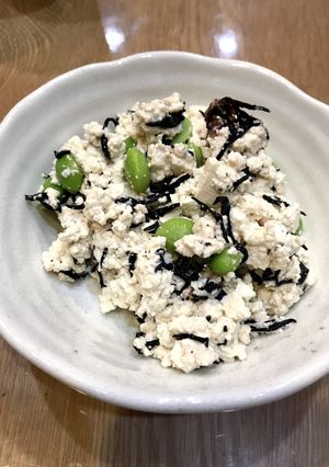梅の実ひじきと枝豆の白和え-レシピのメイン写真