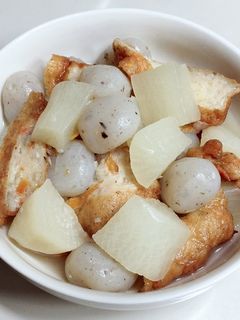 白だしで簡単!大根とこんにゃくの煮物-レシピのメイン写真