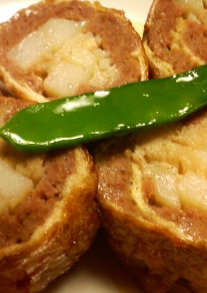 じゃがいもとえのきのひき肉巻き♪-レシピのメイン写真