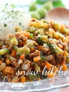 レンジで5分!ゴーヤのドライカレー-レシピのメイン写真