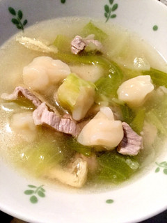 すいとん。小麦粉と片栗粉で暖か汁物-レシピのメイン写真