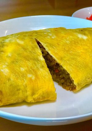 紹興酒風味ソース炒飯のオムライス-レシピのメイン写真