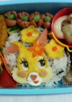 キャラ弁・ミスバニー弁当-レシピのメイン写真