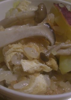 きのことさつま芋の炊き込みご飯-レシピのメイン写真