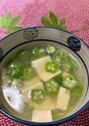 オクラと豆腐の中華スープ-レシピのメイン写真