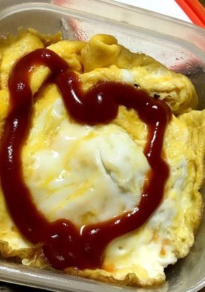 簡単！トロトロ卵オムライス弁当-レシピのメイン写真